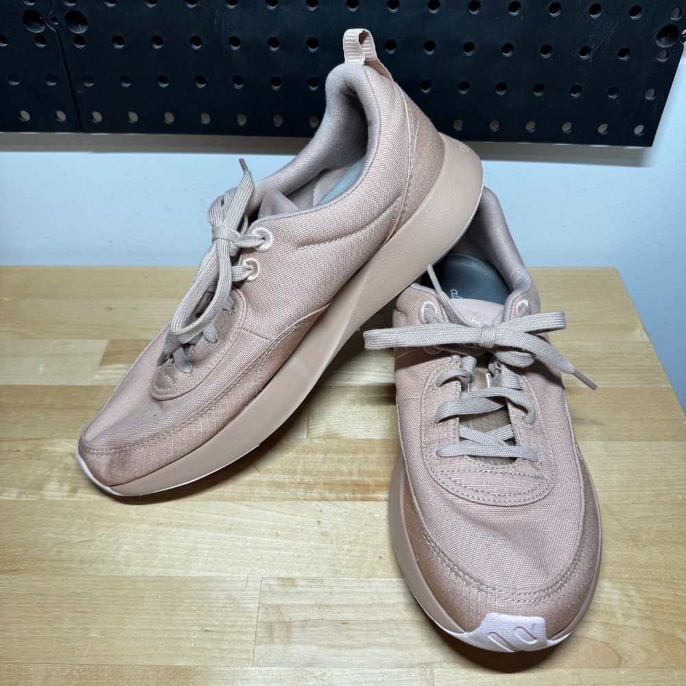 Allbirds Tree Pacer Mens 10 Pink Tan Sustainable Tree Fiber Sneakers Low Top